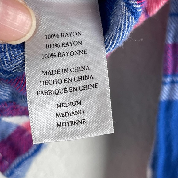 Rails Blue and Pink Plaid Button Down Shirt - Picture 7 of 9